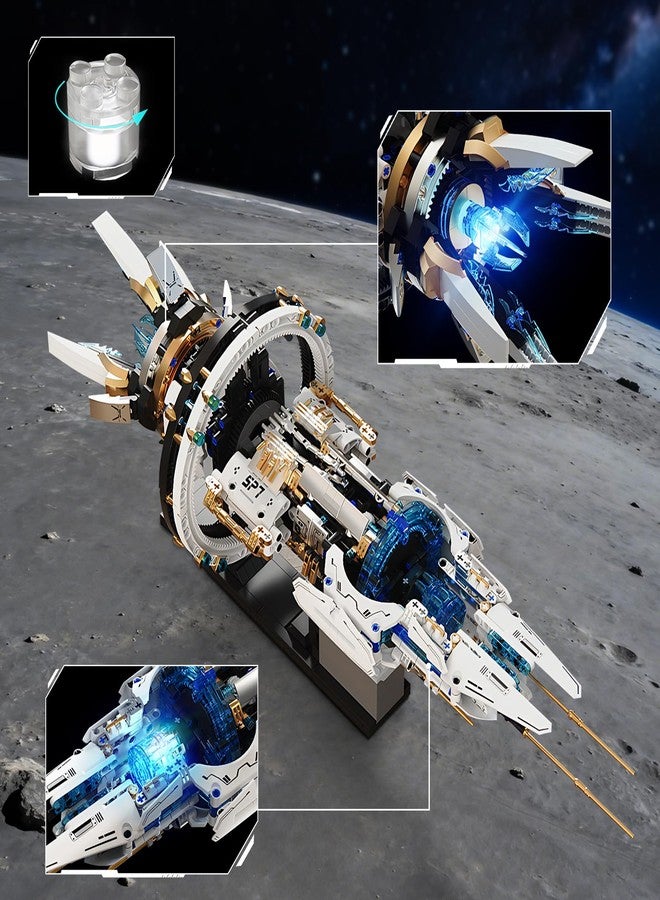 BNG Spaceship Building Set for Adults, Space Building Blocks, Space Station Block Kit, Home or Office Decor, Spaceship Toy Creative Gift for Teens Boys 8-14 - Image 3